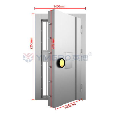 Hırsızlık Karşıtı Güvenli Kasa Kapısı Banka Ev Ofisi Güvenlik Yangın Rated Kasa Kapıları H2250* W1450mm