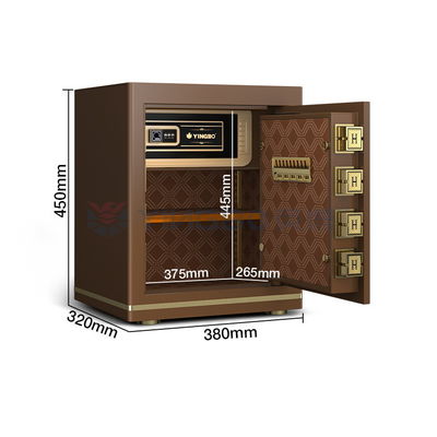 OEM Boyutu 1.5 Cu Ft Ofis Parmak izi kasa Kutusu Katı Çelik 26±2KG