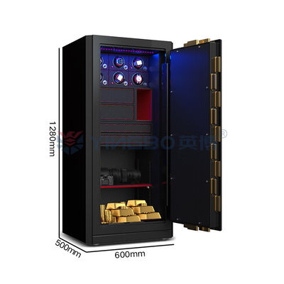 H1280mm Mücevher Kutusu Kasası Biyometrik Parmak izi Kilitli Saat Winder Kasası