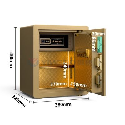 Çift uyarı alarmı ev kasası H450mm hırsızlık karşıtı ((altın)