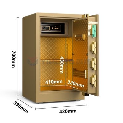 39 kg Lüks Ev Kasası Çift Alarm YB/RS-70