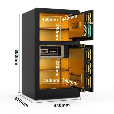 Siyah Çift Alarm Akıllı Güvenlik Kutusu Ev Güvenliği YB/RS-80D için Özel