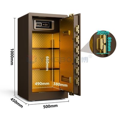 Biometrik Parmak izi Kasası Ev Güvenliği için Akıllı Kasası YB/RS-100