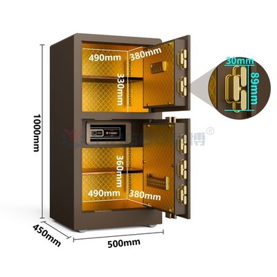 70KG Lüks Akıllı Ev Kasası Biyometrik Parmak izi kilitli YB/RS-100D