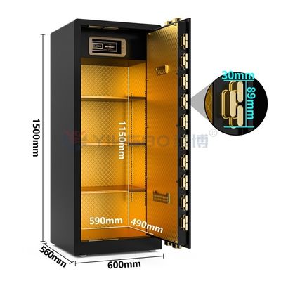 Akıllı Çift Alarm Büyük Parmak izi kilidi Güvenlik için 120kg Güvenlik Kutusu YB/RS-150