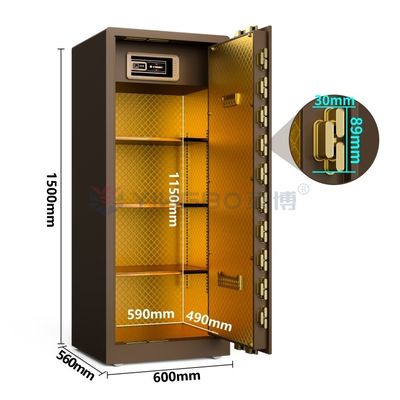 Çift Alarm Büyük Katı Çelik Yüksek Son Ev Kasası 120kg Güvenlik için YB/RS-150