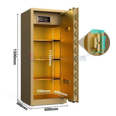H59in Çift Alarm Biyometrik Güvenlik Kutusu Parmak izi kilitli YB/RS-150