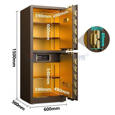 Katı çelik çift kapılı ev kasası H1500mm YB/RS-150D