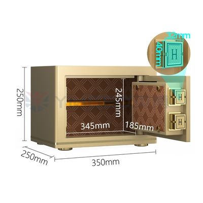 Çift Alarm Elektronik Kilit Ofis Kasası H250mm Hırsızlık Karşıtı