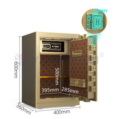 Dijital Elektronik Kilit Güvenlik Kutusu Ofis Güvenliği için Katı Çelik YB/N7-60