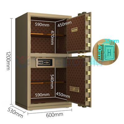 Elektronik Kilitli Akıllı Ofis Kasası Çift Alarm YB/N7-120D