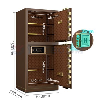 120kg Patentli Çiviler Çift Alarm Kasası Elektronik Kilit YB/N7-150D