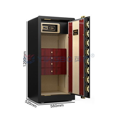 170kg Çift Alarm Akıllı Mücevher Saat Winder Kasesi Çekmecelerle