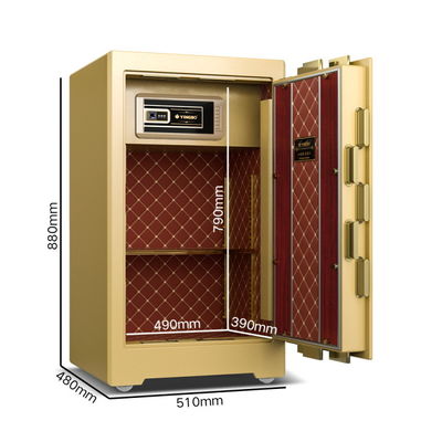 5.5 Cu Ft Çift Alarm Banka Güvenlik Kasası 126±2kg 4 Açık Yollu Akıllı Kasası YB/ZY-80