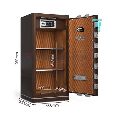 Katı Çelik Çift Alarm yangın geçirmez kasa Ekolojik Dostluklu Boya Ve Sıvı Kristal Ekran Paneli YB/N6-120