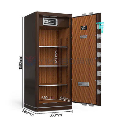 Solid Steel yanmaz ev kasası Akıllı Parmak izi kilitli ve iç kilitli kutu YB/N6-150