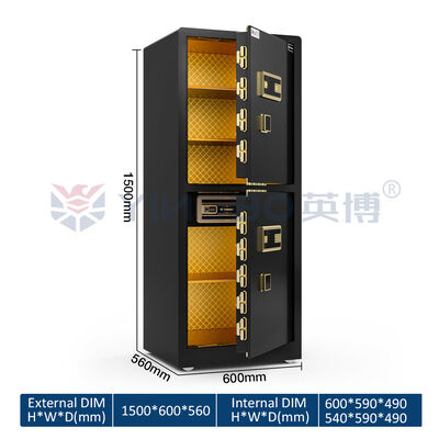 Çift Alarm Büyük Katı Çelik Yüksek Son Ev Kasası 120kg Güvenlik için YB/RS-150