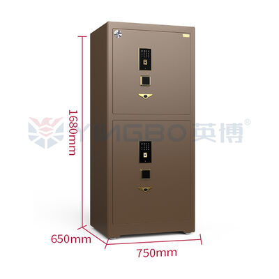Double Compartment Jewelry Safe with Biometric Fingerprint Lock Anti-Pry Security for Home, Hotel & Bedroom