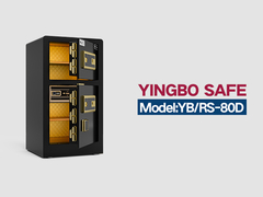 YB/RS-80D parmak izi kilitli ev kasası siyah