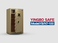 Altın Çifte Alarm Parmak izi kilitli Ofis Güvenliği için lüks kasa YB/N7-100