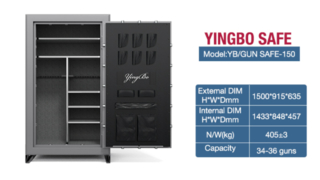 Silah Kasası Yüksek Güvenlikli Silah Kasası Dolabı Silah Depolama Dolabı Ağır Hizmet Silah kasaları
