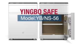 Beyaz çekmeceli akıllı komodin kasa YB/NS-56